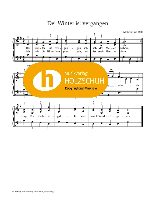 Der Winter ist vergangen